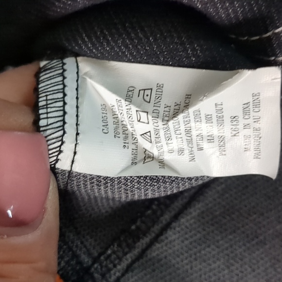 PICADILLY* 2pc jacket/top & skirt set. Short sleeve button front, rivet detail - Picture 15 of 16